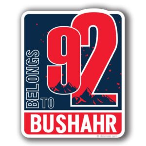 Belongs To Bushahr 92 Sticker