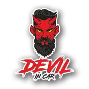 Devil In Car Sticker
