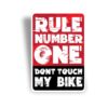 Don't Touch My Bike Sticker