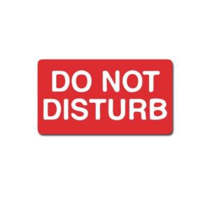 Do Not Disturb Sticker