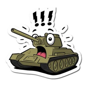 Army Tank Sticker