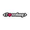 I Love Coding Sticker