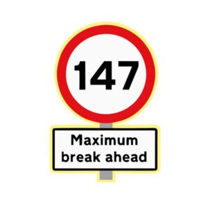 Maximum Break Ahead Sticker