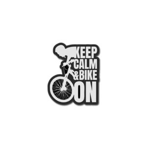 Keep Calm Bike On Sticker
