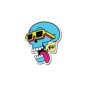 Skull Cartoon Sticker