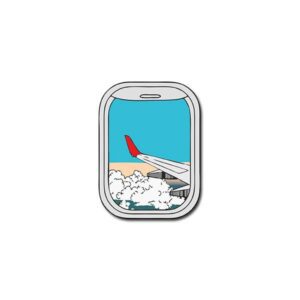Airplane Window Sticker