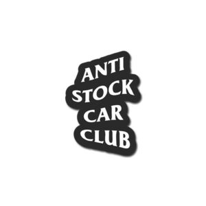 Anti Stock Car Club Sticker