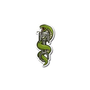 Snake With Piston Sticker