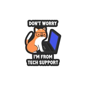 Don't Worry I'M Teach Support Sticker