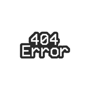 404 Error Sticker