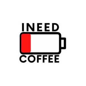 I Need Coffee Sticker