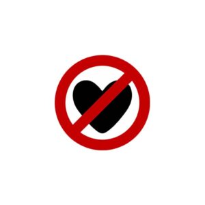 No Love Sticker