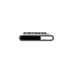 Overthinking Sticker