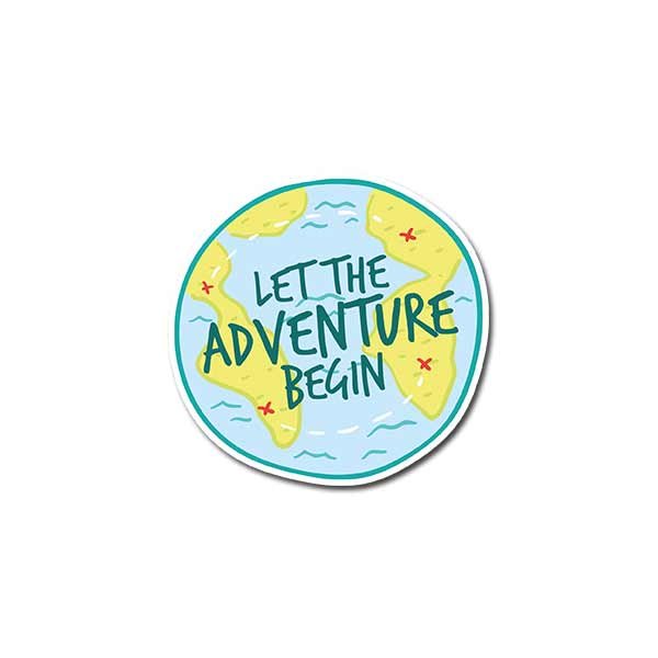 Let's The Adventure Begins Sticker