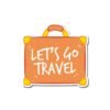 Let's Go Travel Sticker