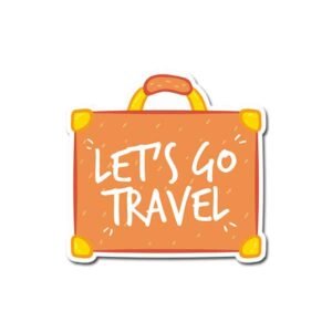 Let's Go Travel Sticker