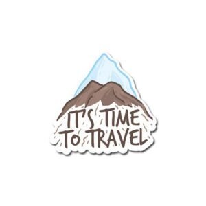 It's Time To Travel Sticker