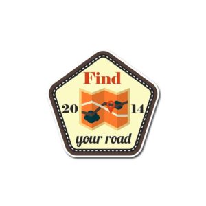 Find Your Road Sticker