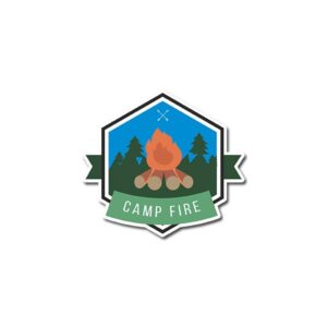 Camp Fire Sticker