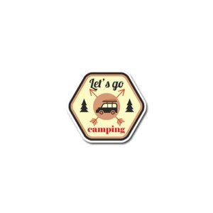 Let's Go Campfire Sticker