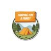 Camping for a family sticker